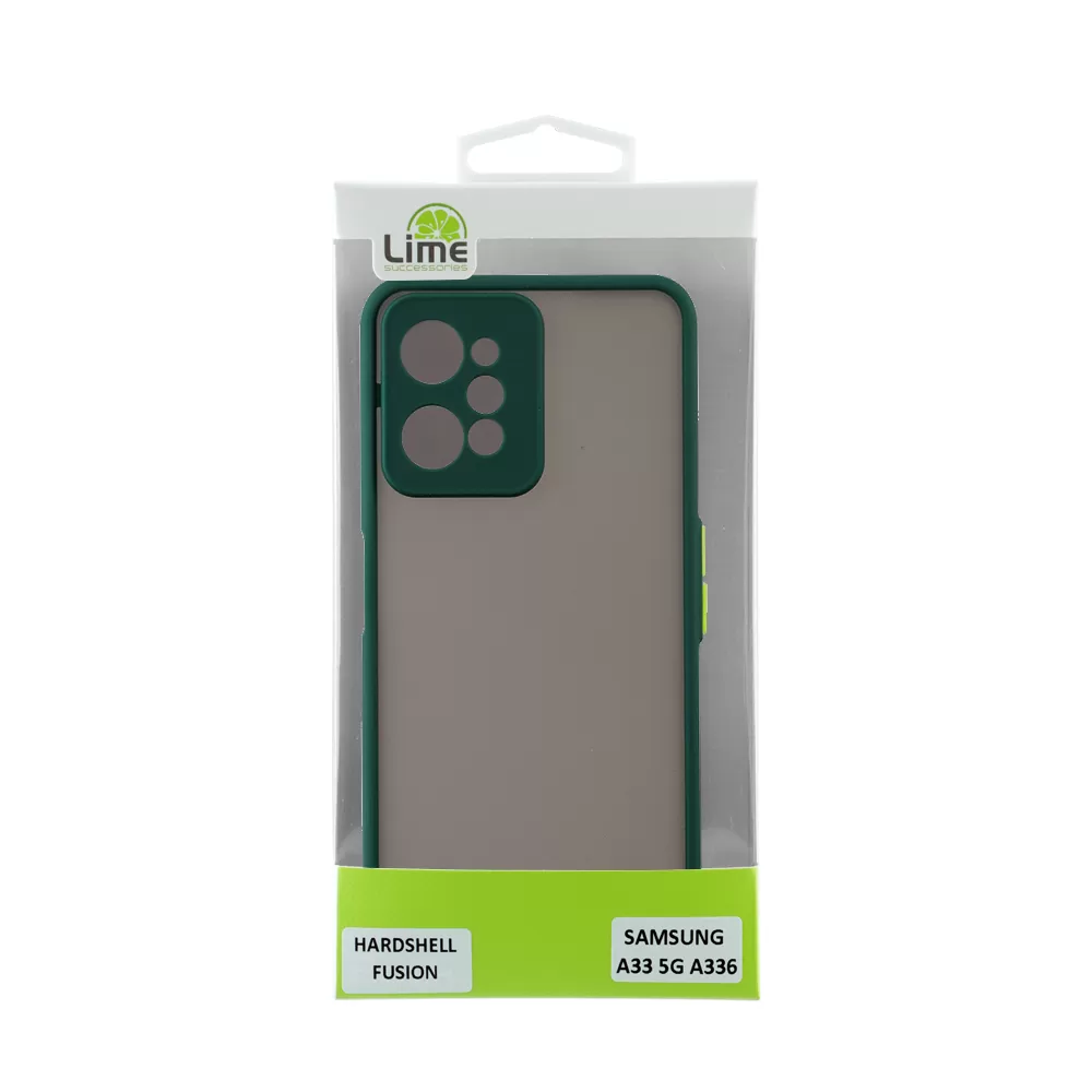 LIME HARDSHELL FUSION ΘΗΚΗ REALME C31 6.5in  FULL CAMERA PROTECTION GREEN WITH YELLOW KEYS - Image 3