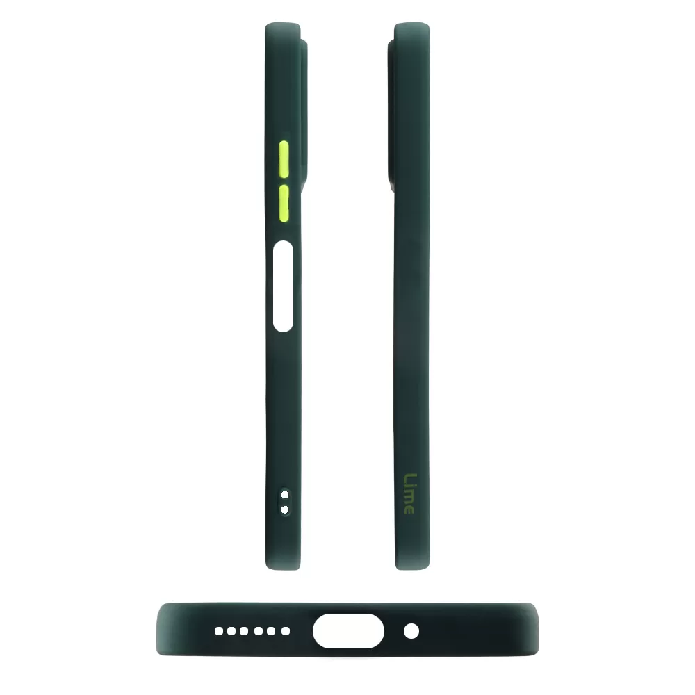 LIME HARDSHELL FUSION ΘΗΚΗ XIAOMI POCO M4 5G 6.58in  FULL CAMERA PROTECTION GREEN WITH YELLOW KEYS - Image 6
