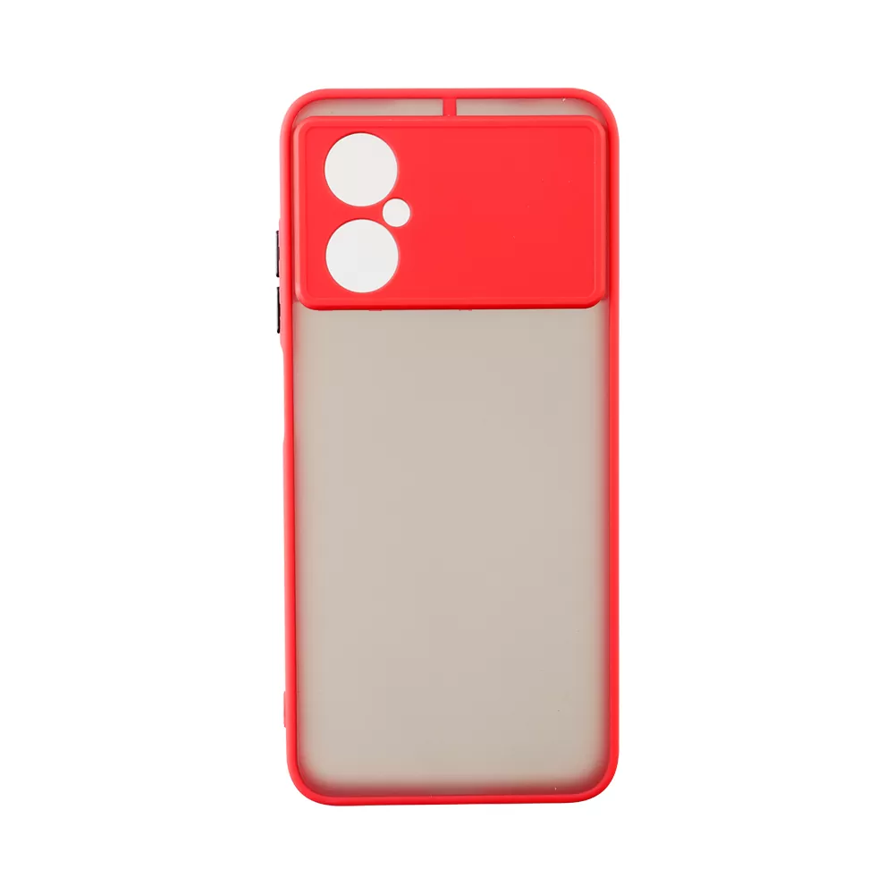 LIME HARDSHELL FUSION ΘΗΚΗ XIAOMI POCO M4 5G 6.58in  FULL CAMERA PROTECTION RED WITH BLACK KEYS - Image 7