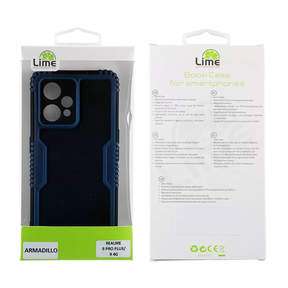 LIME ARMADILLO ΘΗΚΗ REALME 9 PRO PLUS/9 4G 6.4in  FULL CAMERA PROTECTION BLUE - Image 2