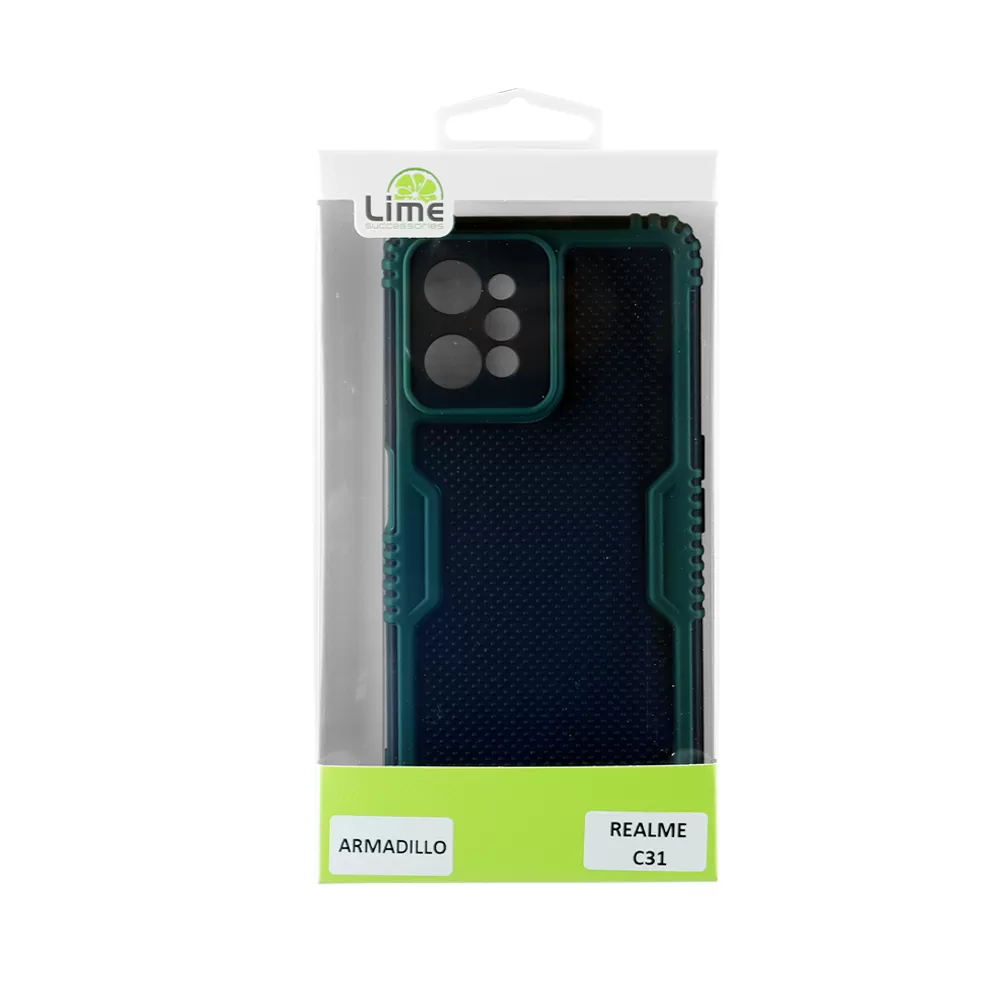 LIME ARMADILLO ΘΗΚΗ REALME C31 6.5in  FULL CAMERA PROTECTION GREEN - Image 3