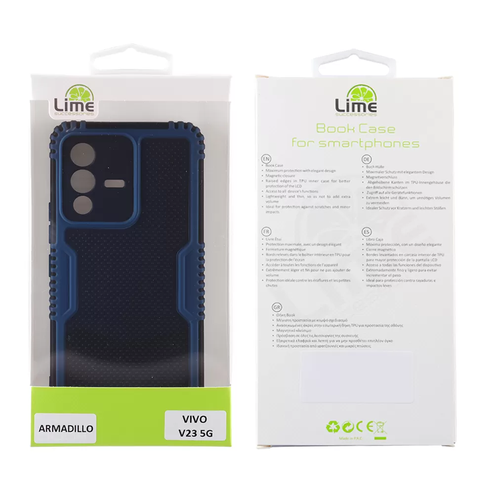LIME ARMADILLO ΘΗΚΗ VIVO V23 5G 6.44in  FULL CAMERA PROTECTION BLUE - Image 2