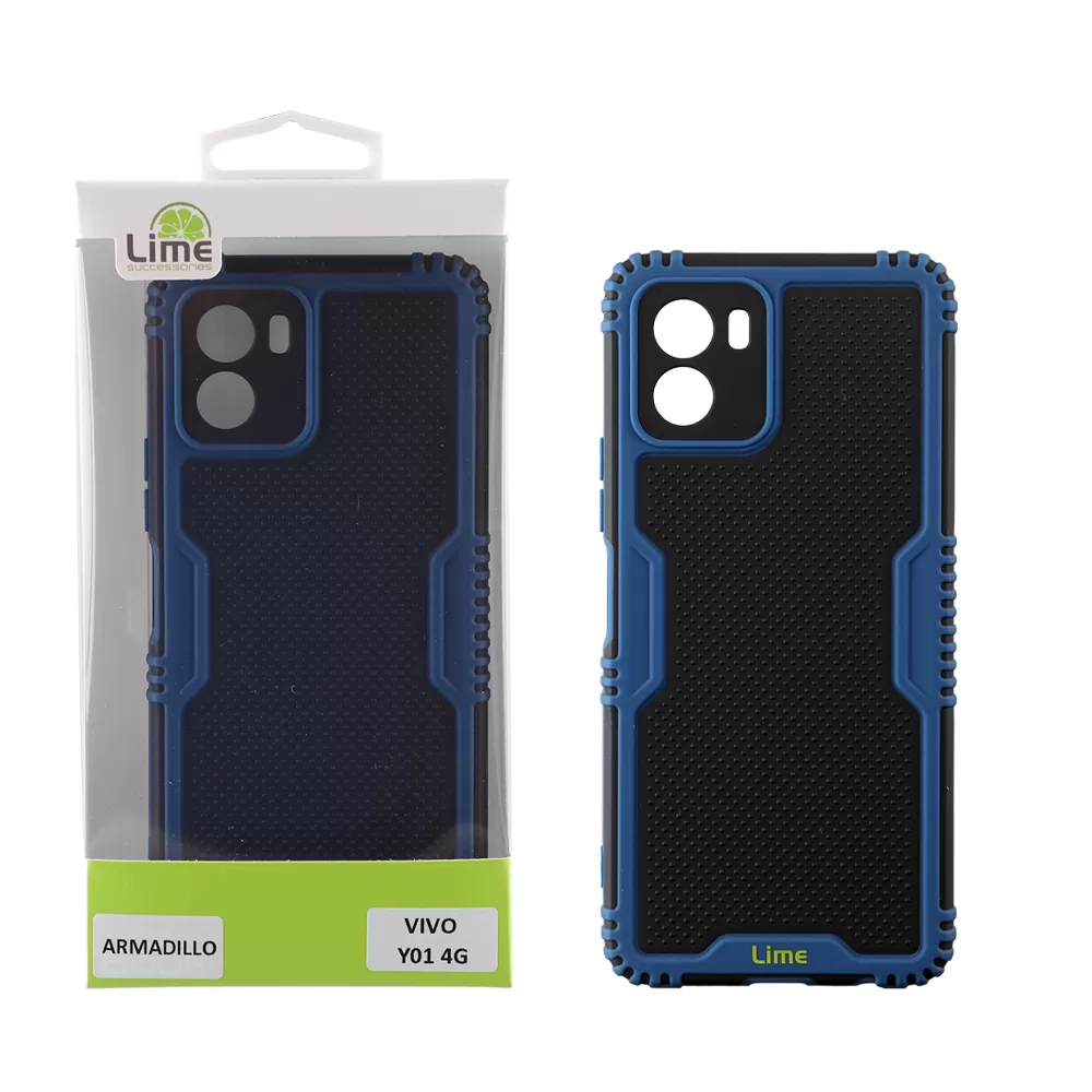 LIME ARMADILLO ΘΗΚΗ VIVO Y01 4G 6.51in  FULL CAMERA PROTECTION BLUE - Image 2