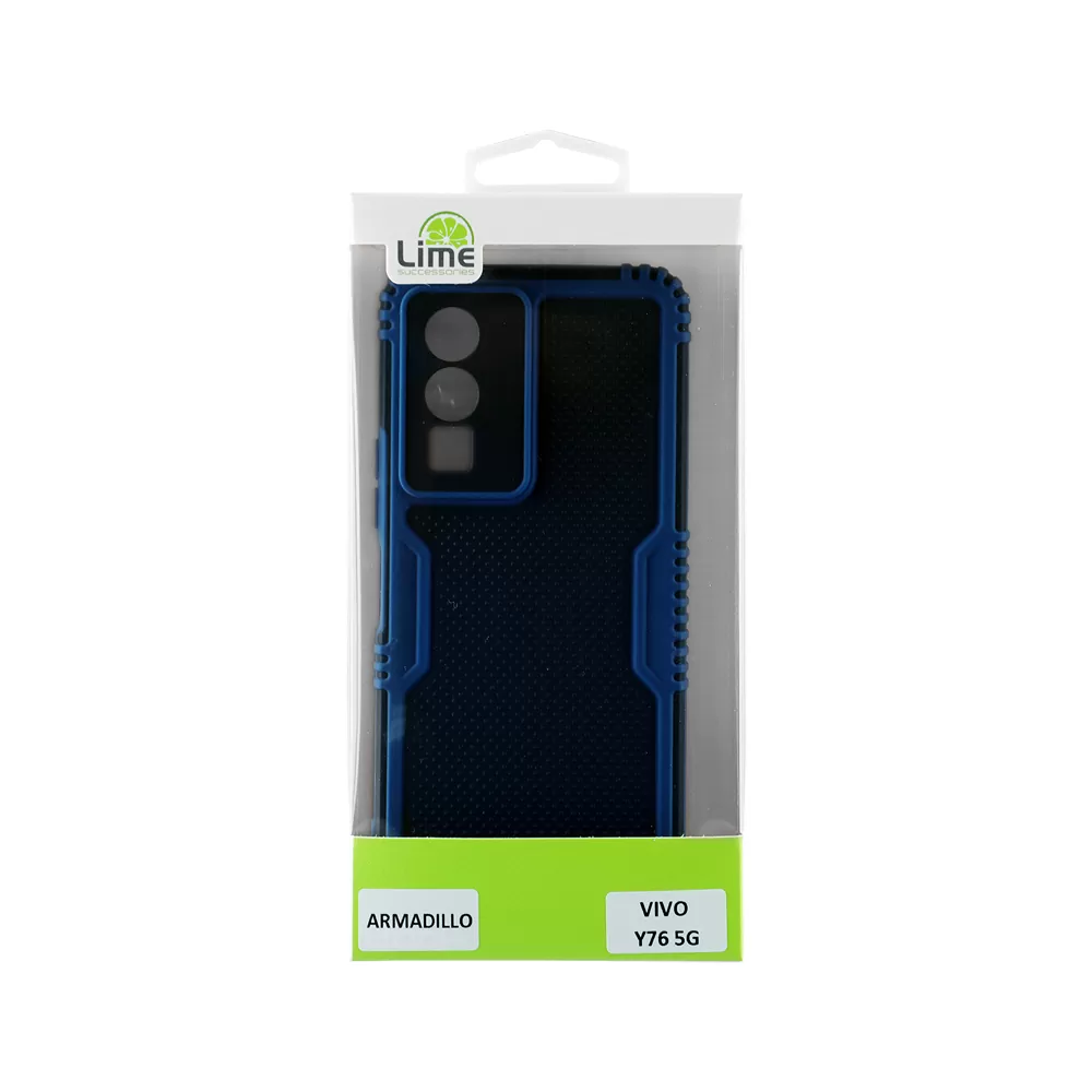 LIME ARMADILLO ΘΗΚΗ VIVO Y76 5G 6.58in  FULL CAMERA PROTECTION BLUE - Image 3