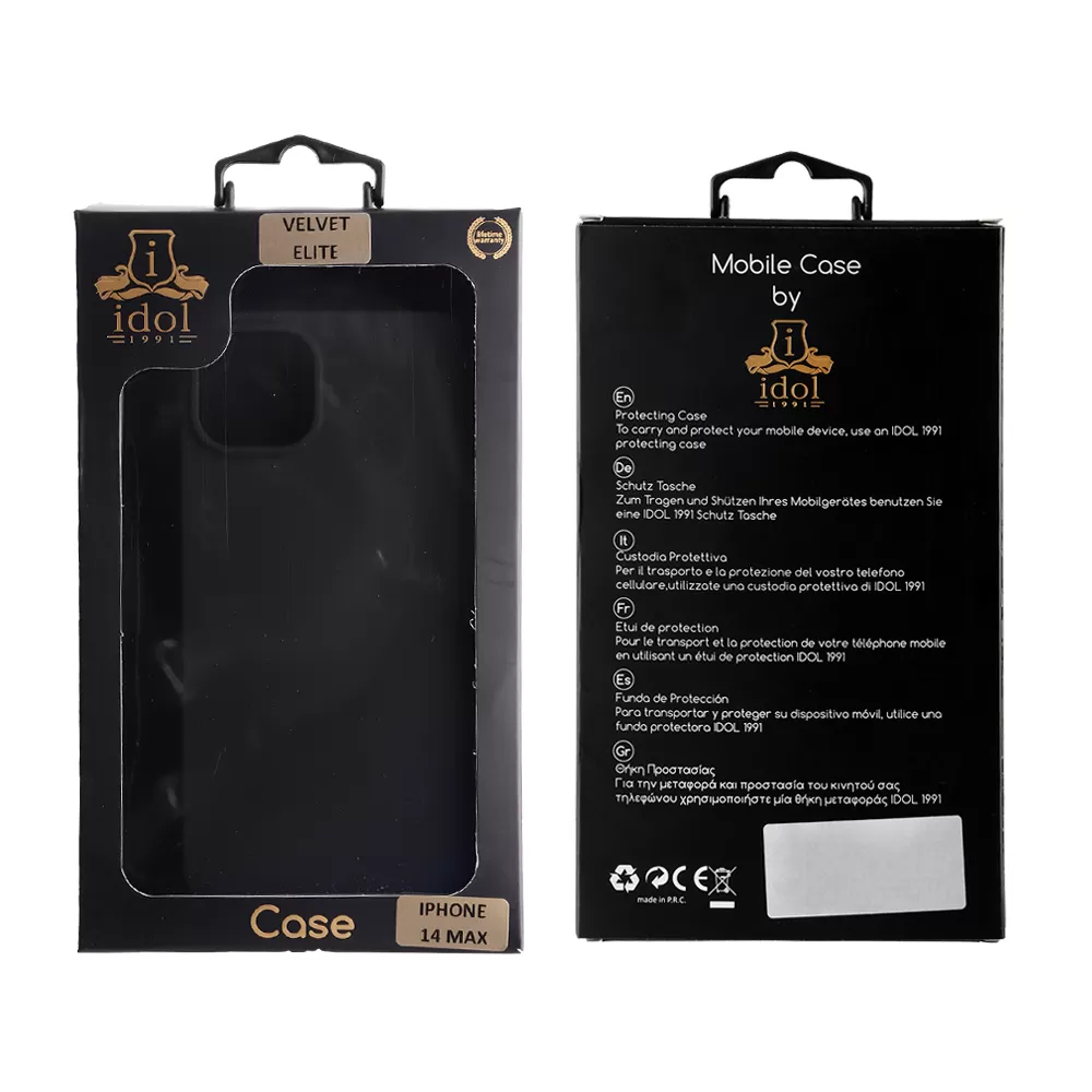 IDOL 1991 VELVET ELITE TPU ΘΗΚΗ IPHONE 14 PLUS 6.7in  4 SIDE CAMERA GUARD BLACK - Image 2