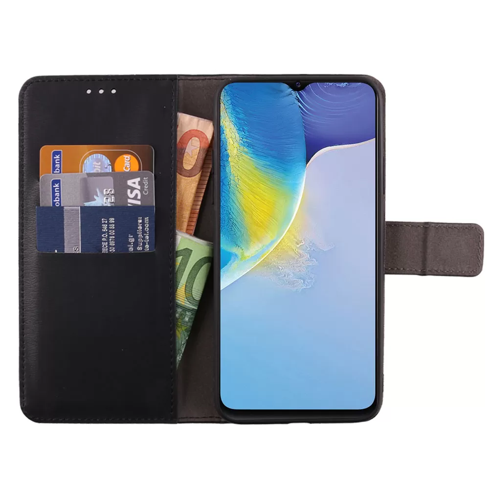 VOLTE-TEL ALLURE ΘΗΚΗ VIVO Y01 4G 6.51in  MAGNET BOOK STAND CLIP BLACK - Image 5