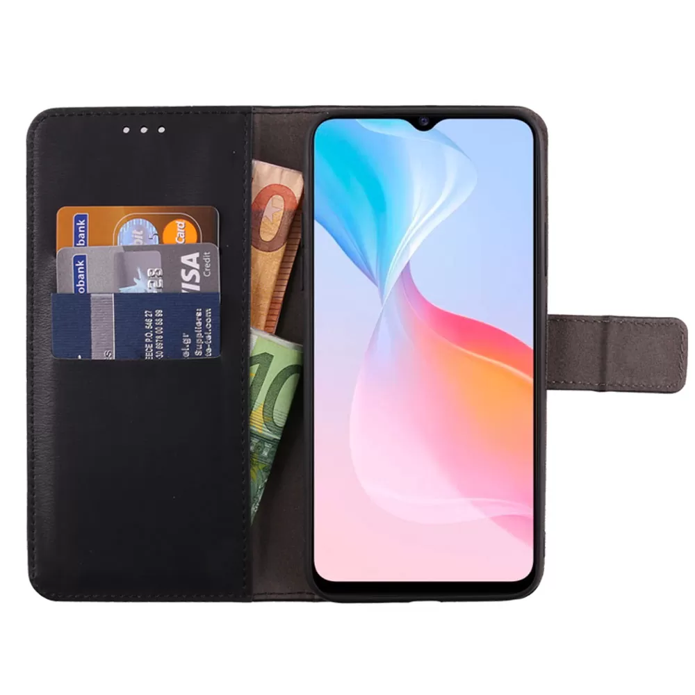 VOLTE-TEL ALLURE ΘΗΚΗ VIVO Y76 5G 6.58in  MAGNET BOOK STAND CLIP BLACK - Image 5
