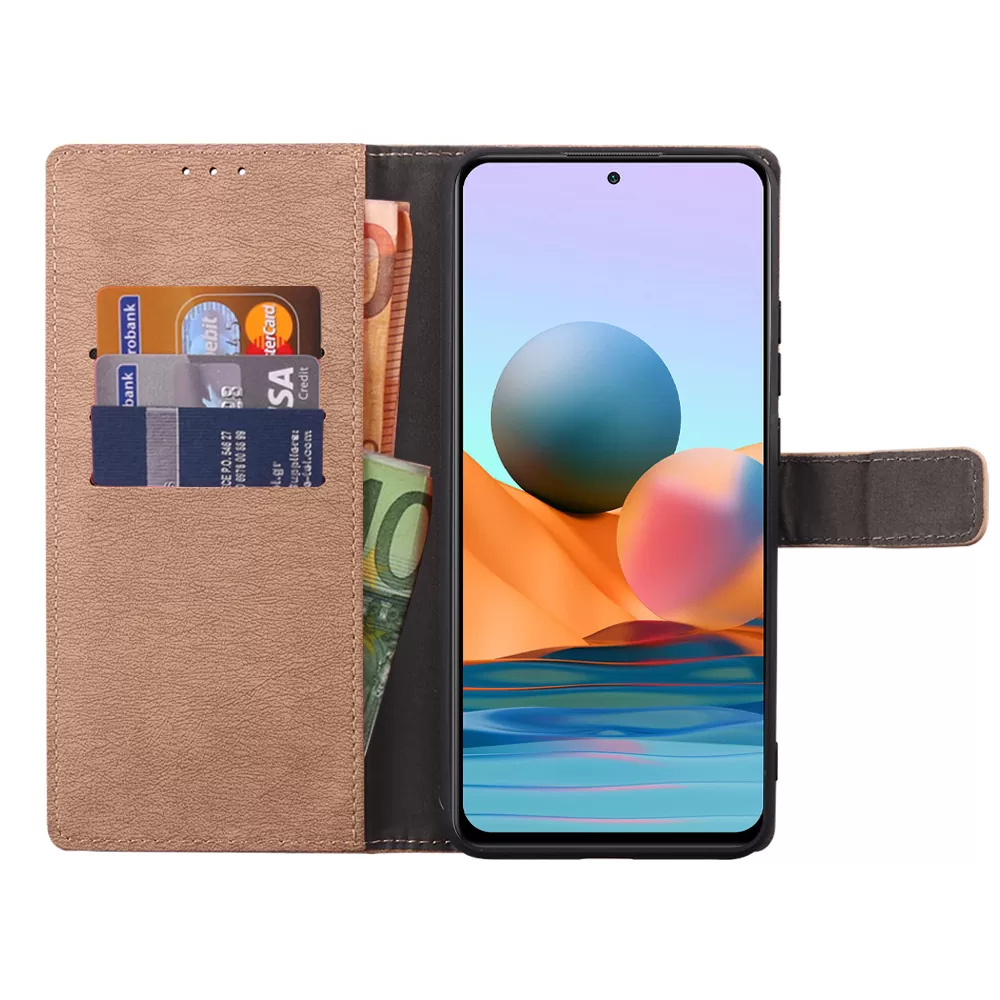 VOLTE-TEL ALLURE ΘΗΚΗ XIAOMI REDMI 10A 6.53in  MAGNET BOOK STAND CLIP GOLD - Image 5