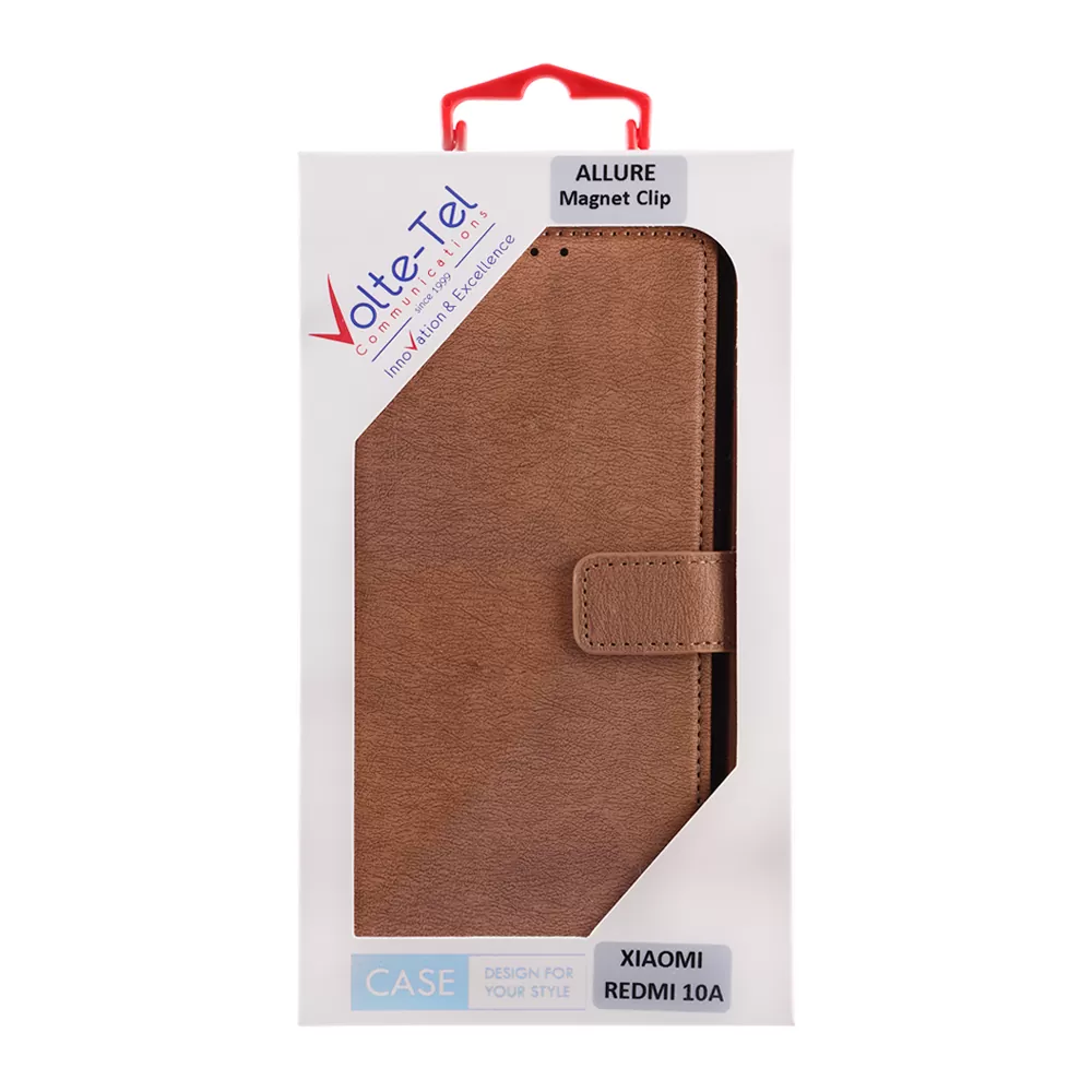 VOLTE-TEL ALLURE ΘΗΚΗ XIAOMI REDMI 10A 6.53in  MAGNET BOOK STAND CLIP GOLD - Image 2
