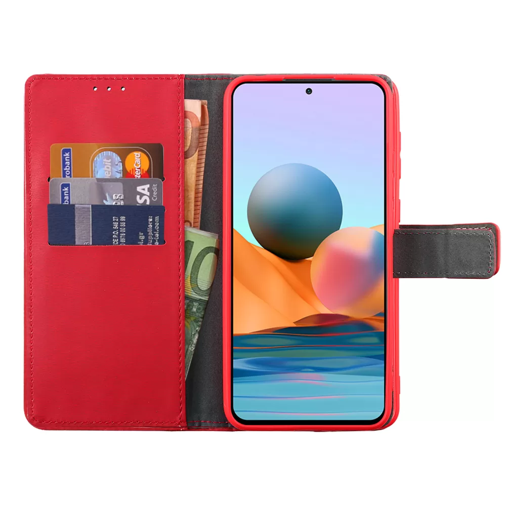 VOLTE-TEL ALLURE ΘΗΚΗ XIAOMI REDMI 10A 6.53in  MAGNET BOOK STAND CLIP RED - Image 5