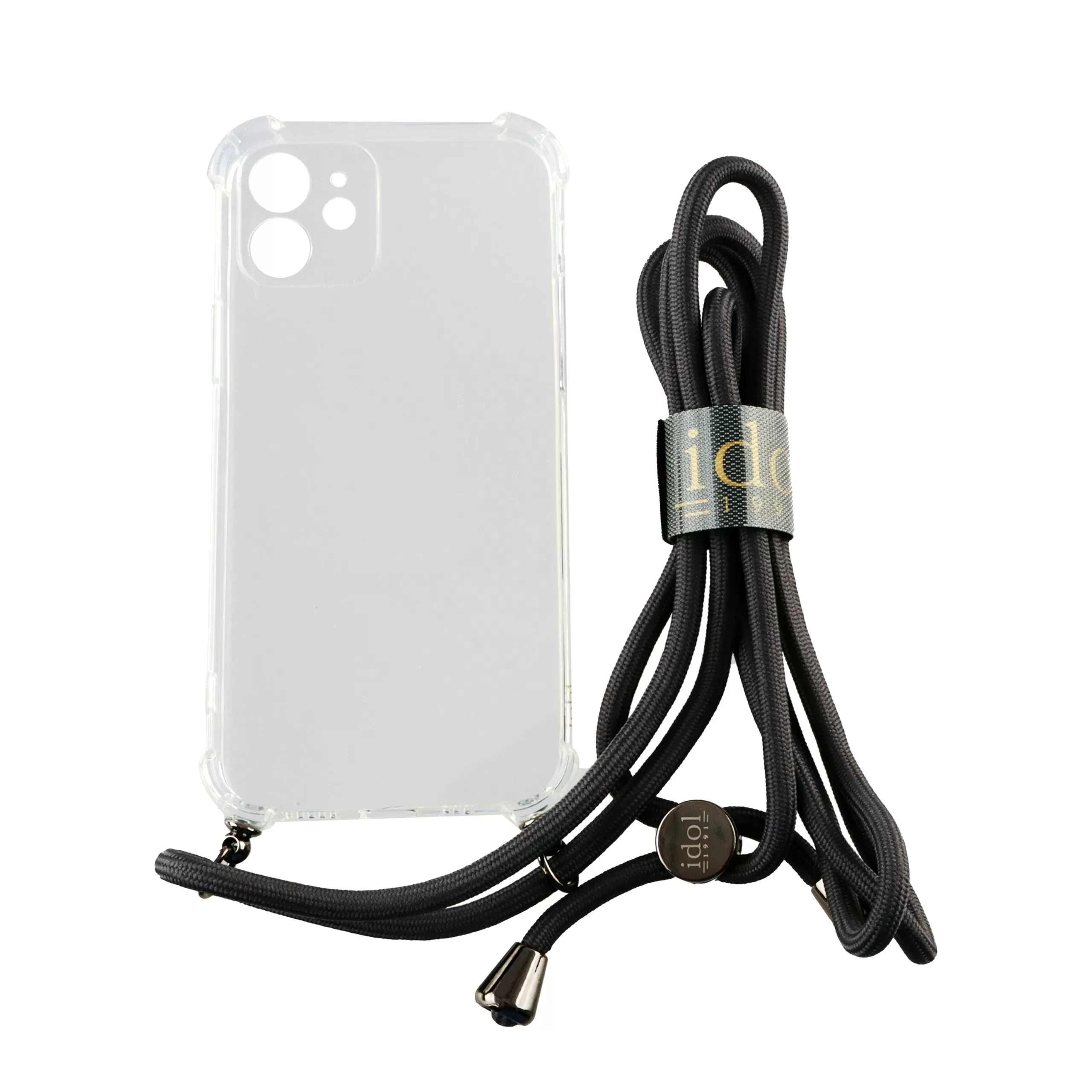 IDOL 1991 ANTISHOCK AIR TPU ΘΗΚΗ IPHONE 12 6.1in  WITH STRAP FULL CAMERA PROTECTION ΔΙΑΦΑΝΗ - Image 8