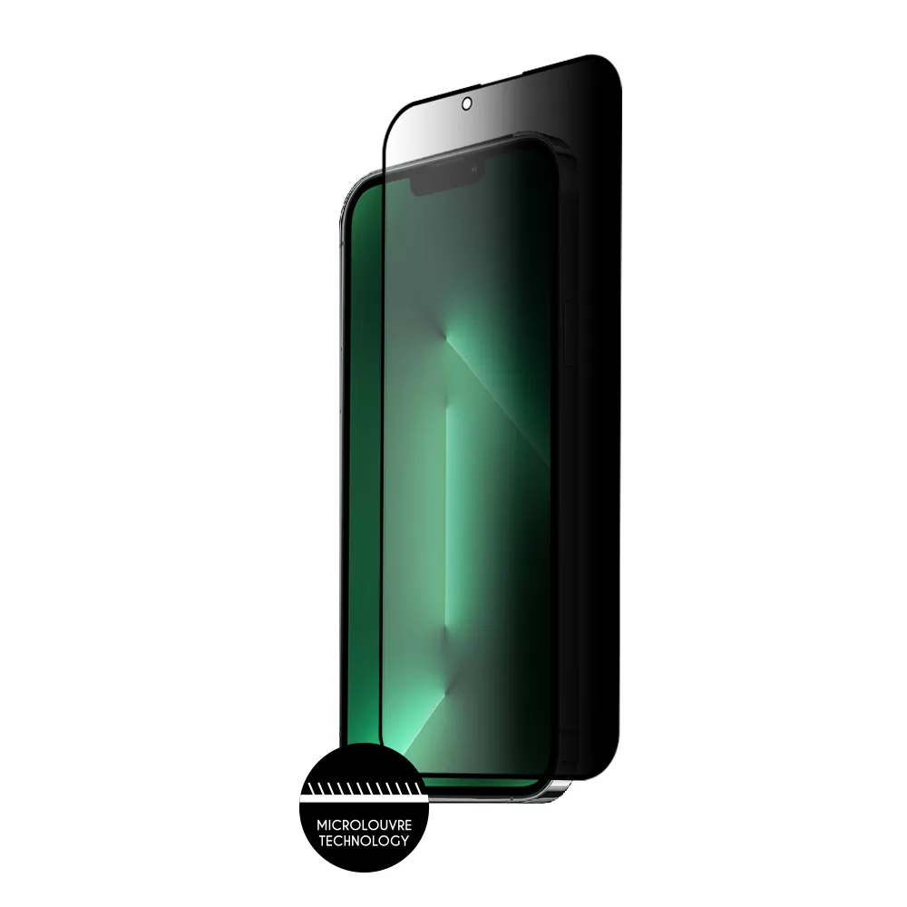 IDOL 1991 PRIVACY ANTISPY TEMPERED GLASS IPHONE 14 6.1in 9H 0.25mm SEMI CURVED FULL GLUE BLACK - Image 7