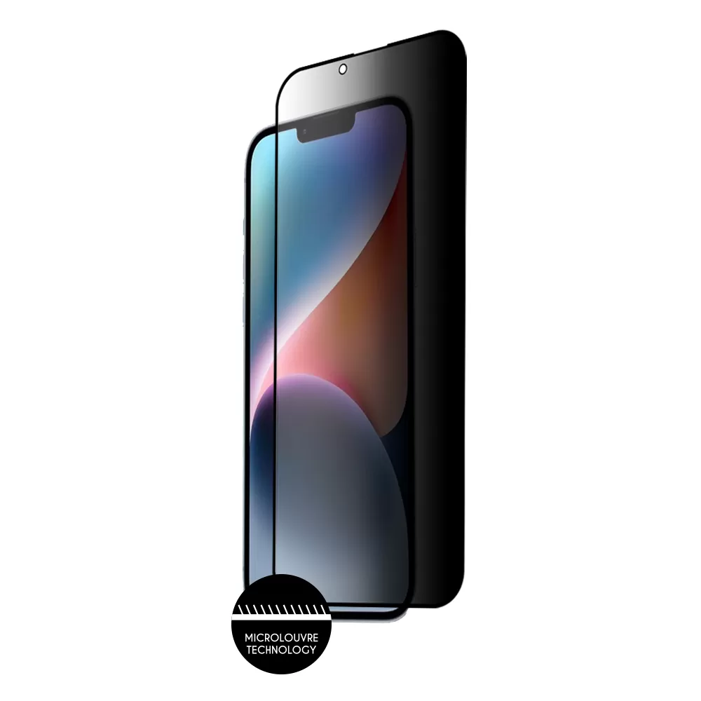 IDOL 1991 PRIVACY ANTISPY TEMPERED GLASS IPHONE 14 PLUS 6.7in 9H 0.25mm SEMI CURVED FULL GLUE BLACK - Image 7