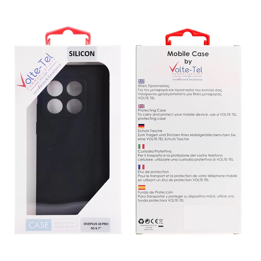 VOLTE-TEL SILICON TPU ΘΗΚΗ ONEPLUS 10 PRO 5G 6.7in  FULL CAMERA PROTECTION BLACK - Image 2
