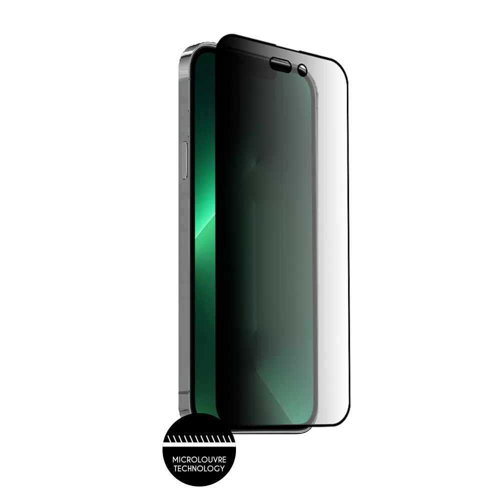 IDOL 1991 PREMIUM PRIVACY ANTISPY TEMPERED GLASS IPHONE 14 PRO MAX 6.7in 9H 0.25mm SEMI CURVED FULL GLUE BLACK - Image 7