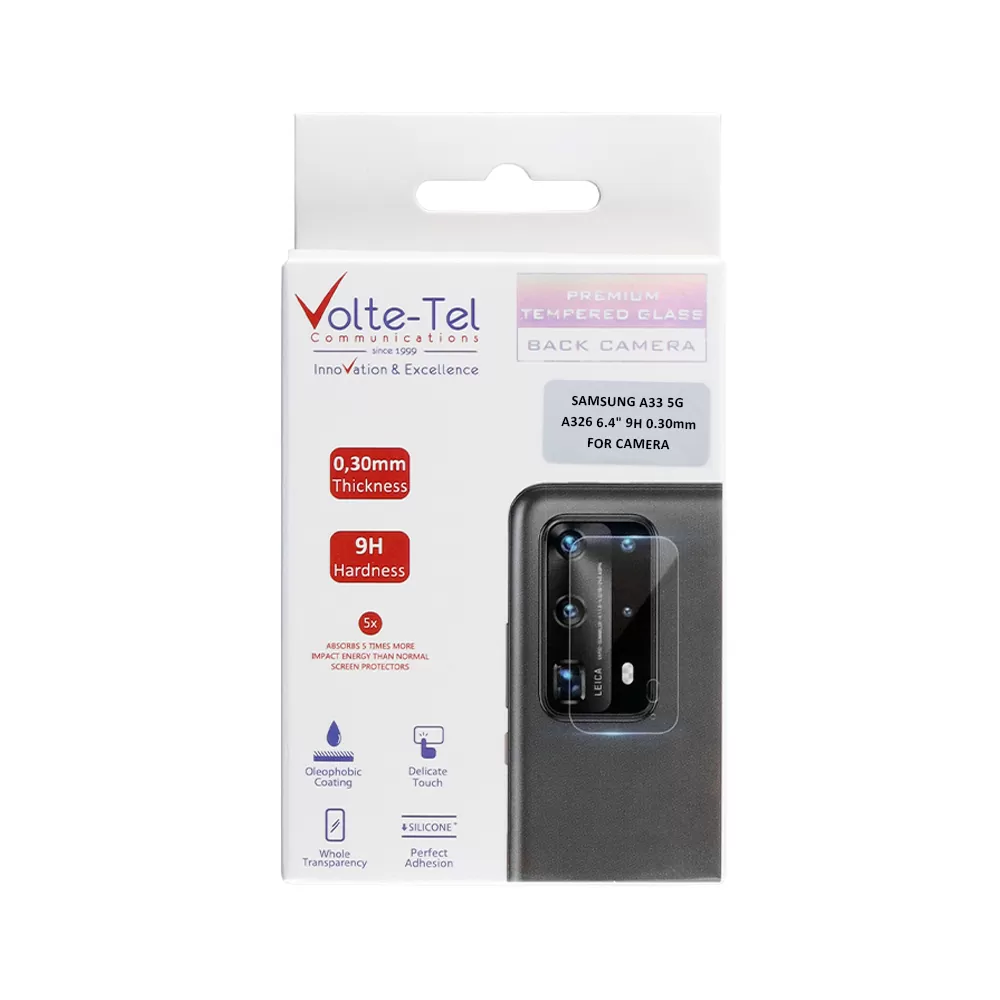 VOLTE-TEL CAMERA TEMPERED GLASS SAMSUNG A33 5G A336 6.4in 9H 0.30mm - Image 2