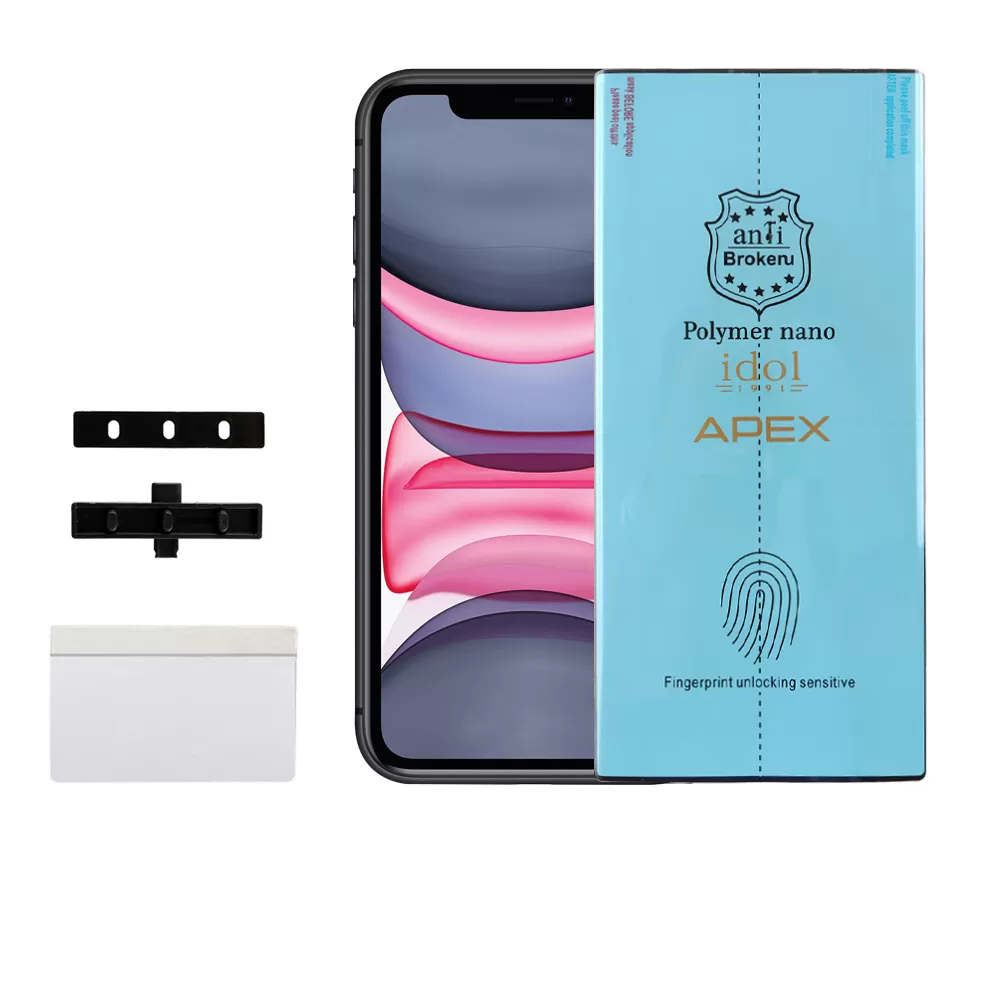 IDOL 1991 APEX POLYMER NANOTECH FILM IPHONE 11/XR 6.1in FULL COVER WITH INSTALLATION KIT - Image 9