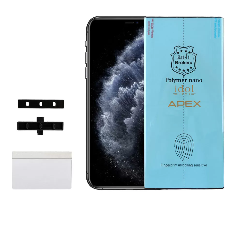 IDOL 1991 APEX POLYMER NANOTECH FILM IPHONE 11 PRO/XS/X 5.8in FULL COVER WITH INSTALLATION KIT - Image 9
