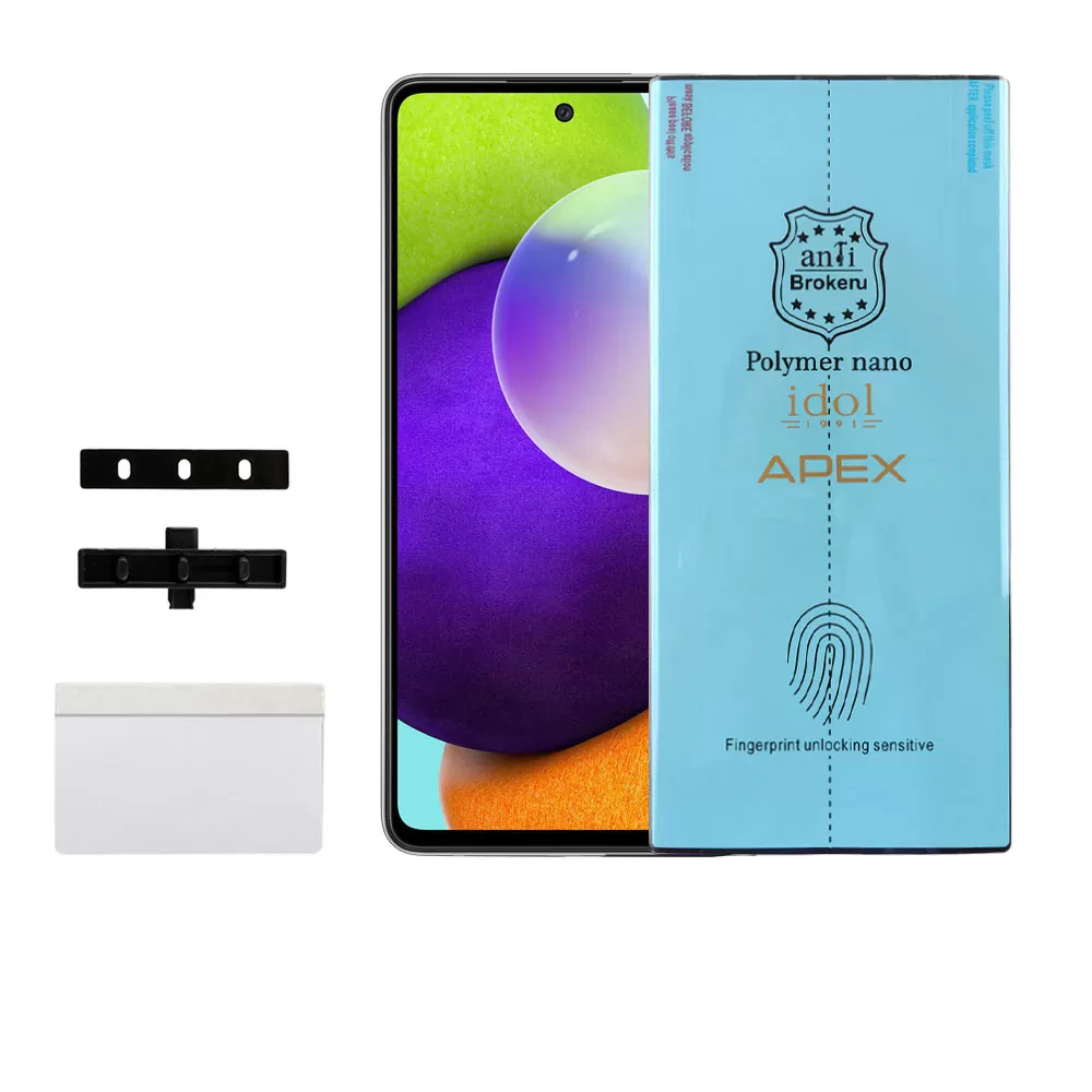IDOL 1991 APEX POLYMER NANOTECH FILM SAMSUNG A52S/A52 A525/A526/A528 6.5in FINGER UNLOCK FULL COVER WITH INSTALLATION KIT - Image 9