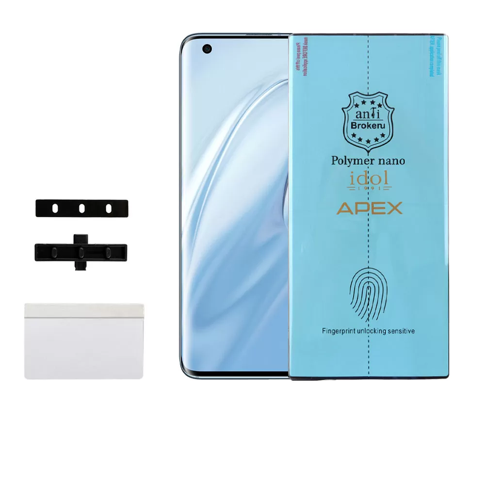 IDOL 1991 APEX POLYMER NANOTECH FILM XIAOMI MI 10/10S/10 PRO/10 ULTRA 6.67in FINGER UNLOCK FULL COVER WITH INSTALLATION KIT - Image 9