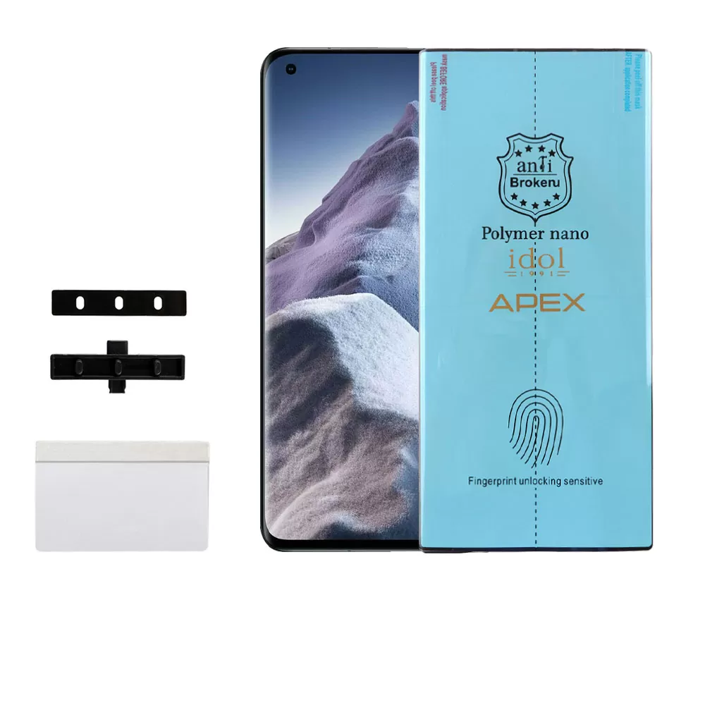 IDOL 1991 APEX POLYMER NANOTECH FILM XIAOMI MI 11/MI 11 PRO/MI 11 ULTRA 6.81in FINGER UNLOCK FULL COVER WITH INSTALLATION KIT - Image 9
