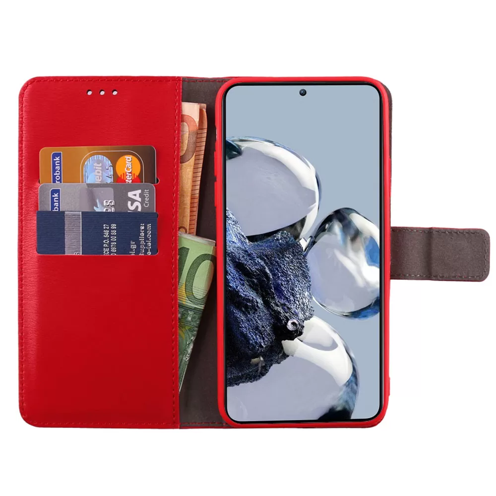 VOLTE-TEL ALLURE ΘΗΚΗ XIAOMI 12T/12T PRO 6.67in  MAGNET BOOK STAND CLIP RED - Image 5