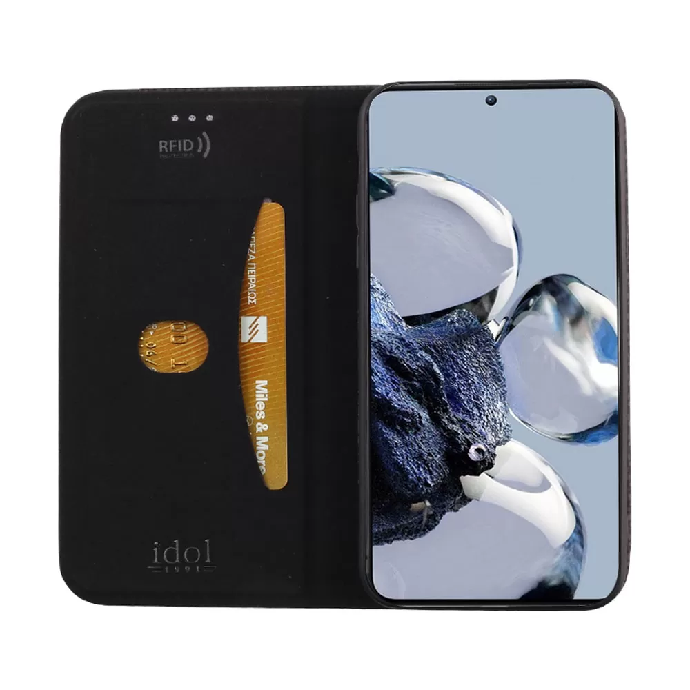 IDOL 1991 ELITE ΘΗΚΗ XIAOMI 12T/12T PRO 6.67in  ANTI-RFID BOOK STAND BLACK - Image 7