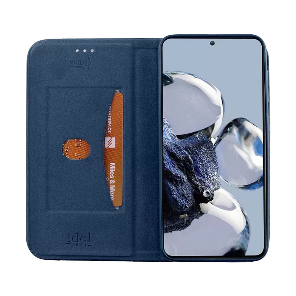 IDOL 1991 ELITE ΘΗΚΗ XIAOMI 12T/12T PRO 6.67in  ANTI-RFID BOOK STAND BLUE - Image 7