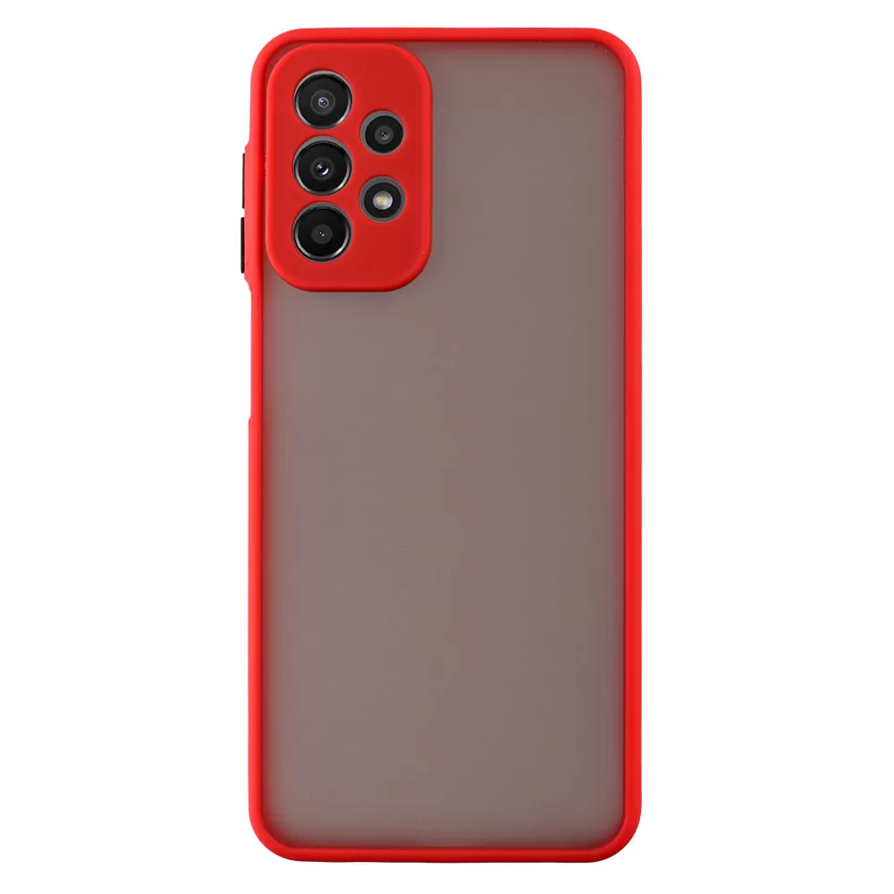 LIME HARDSHELL FUSION ΘΗΚΗ SAMSUNG A23 4G A235/A23 5G A236 6.6in  FULL CAMERA PROTECTION RED WITH BLACK KEYS - Image 6