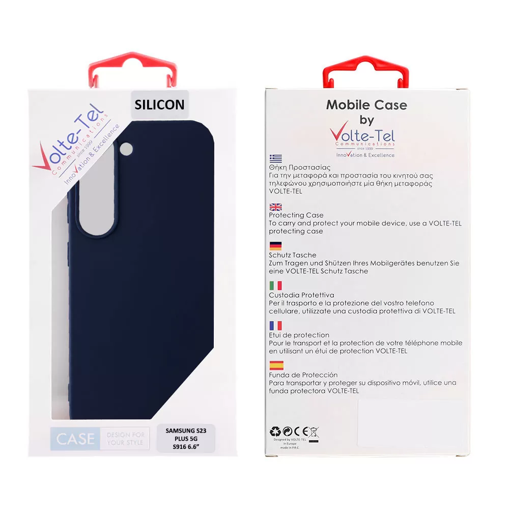 VOLTE-TEL SILICON TPU ΘΗΚΗ SAMSUNG S23 PLUS 5G S916 6.6in  CAMERA GUARD BLUE - Image 2