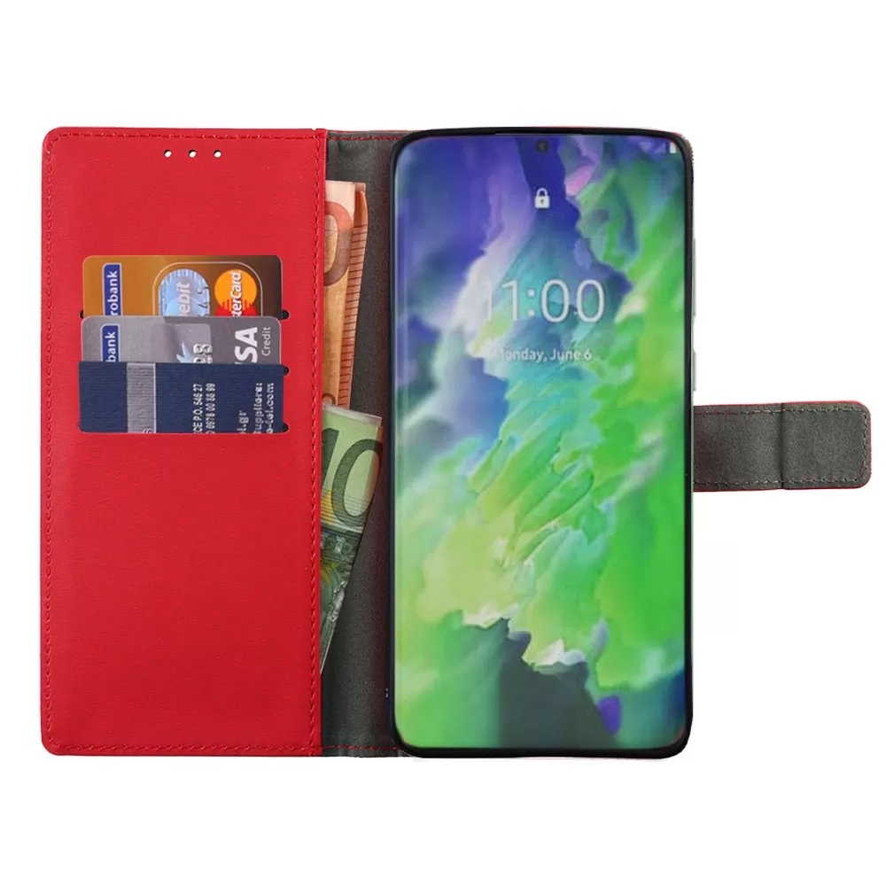 VOLTE-TEL ALLURE ΘΗΚΗ SAMSUNG S23 5G S911 6.1in  MAGNET BOOK STAND CLIP RED - Image 6