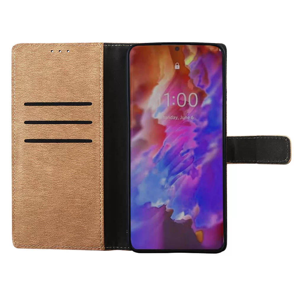 VOLTE-TEL ALLURE ΘΗΚΗ SAMSUNG S23 ULTRA 5G S918 6.8in  MAGNET BOOK STAND CLIP GOLD - Image 5
