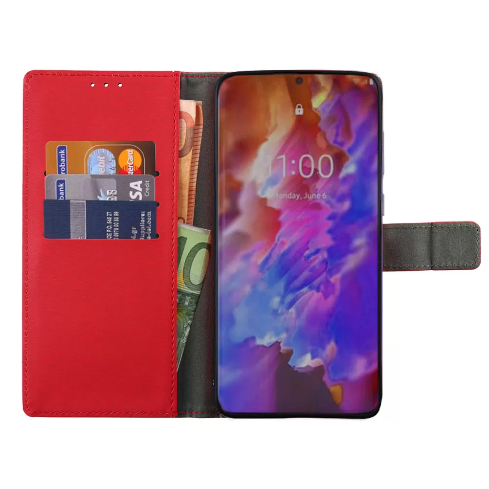 VOLTE-TEL ALLURE ΘΗΚΗ SAMSUNG S23 ULTRA 5G S918 6.8in  MAGNET BOOK STAND CLIP RED - Image 5