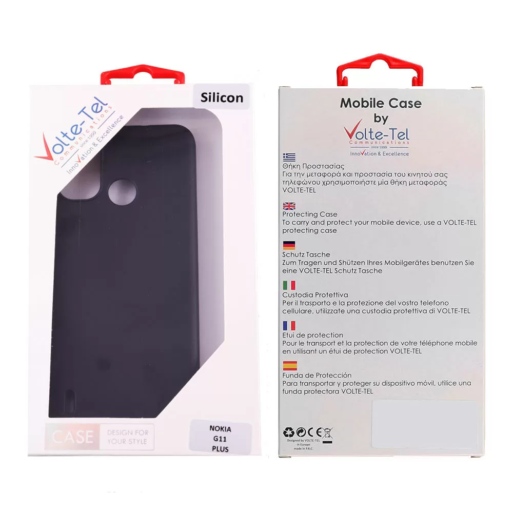 VOLTE-TEL SILICON TPU ΘΗΚΗ NOKIA G11 PLUS 6.52in  CAMERA GUARD BLACK - Image 2