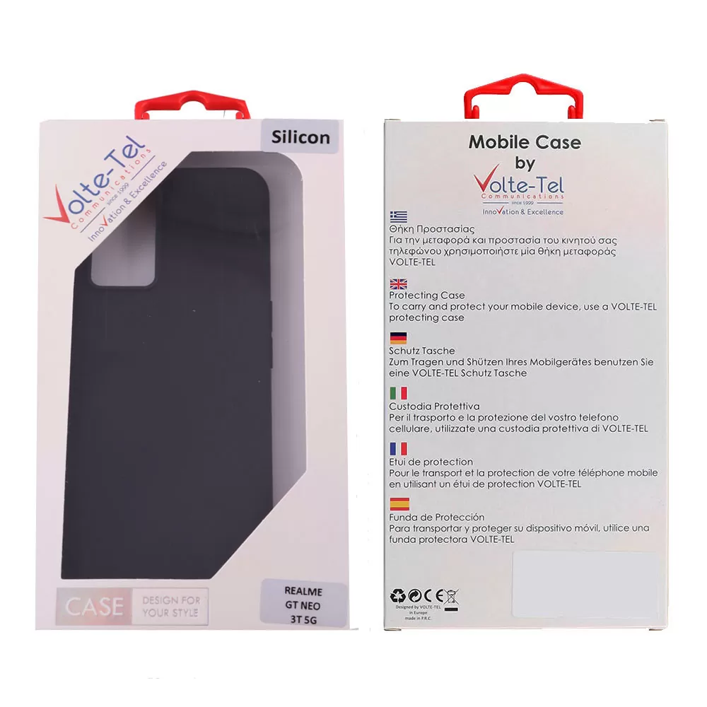 VOLTE-TEL SILICON TPU ΘΗΚΗ REALME GT NEO 3T 5G 6.62in  CAMERA GUARD BLACK - Image 2