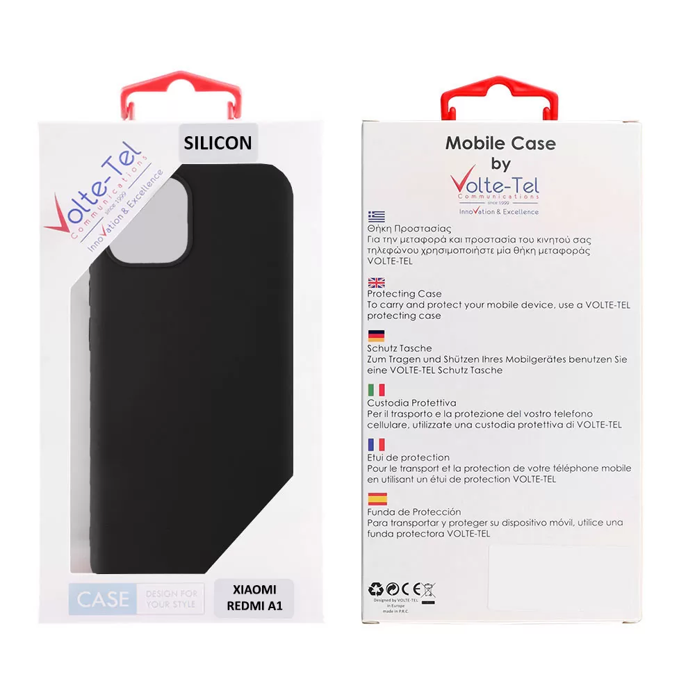 VOLTE-TEL SILICON TPU ΘΗΚΗ XIAOMI REDMI A1/REDMI A2 6.52in  CAMERA GUARD BLACK - Image 2