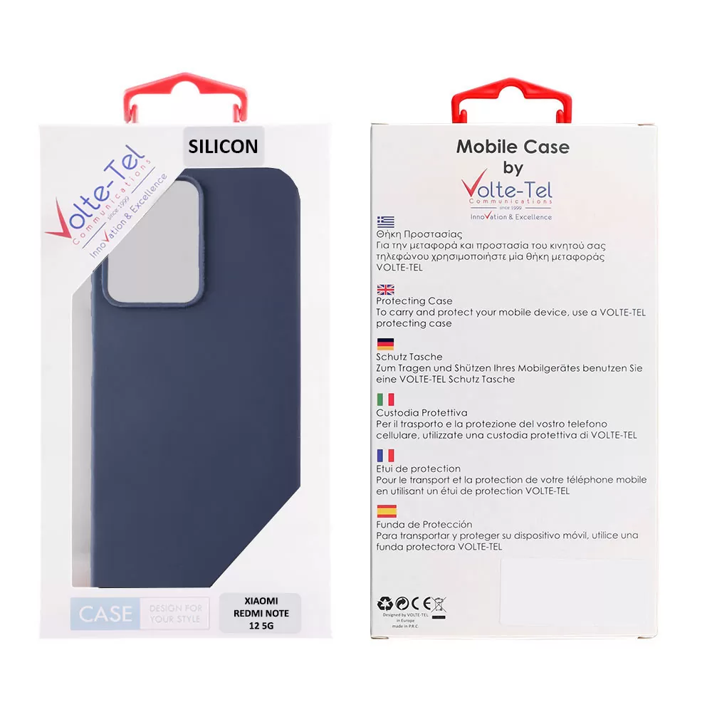 VOLTE-TEL SILICON TPU ΘΗΚΗ XIAOMI REDMI NOTE 12 5G 6.67in  CAMERA GUARD BLUE - Image 2