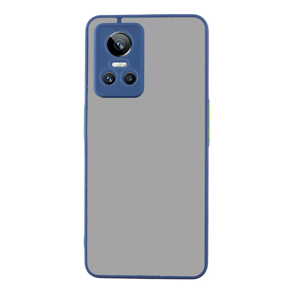 LIME HARDSHELL FUSION ΘΗΚΗ REALME GT NEO 3 5G 6.7in  FULL CAMERA PROTECTION BLUE WITH YELLOW KEYS - Image 6