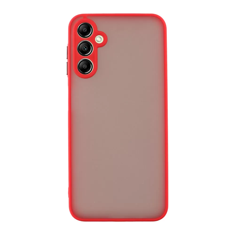 LIME HARDSHELL FUSION ΘΗΚΗ SAMSUNG A14 4G A145/A14 5G A146 6.6in  FULL CAMERA PROTECTION RED WITH BLACK KEYS - Image 6