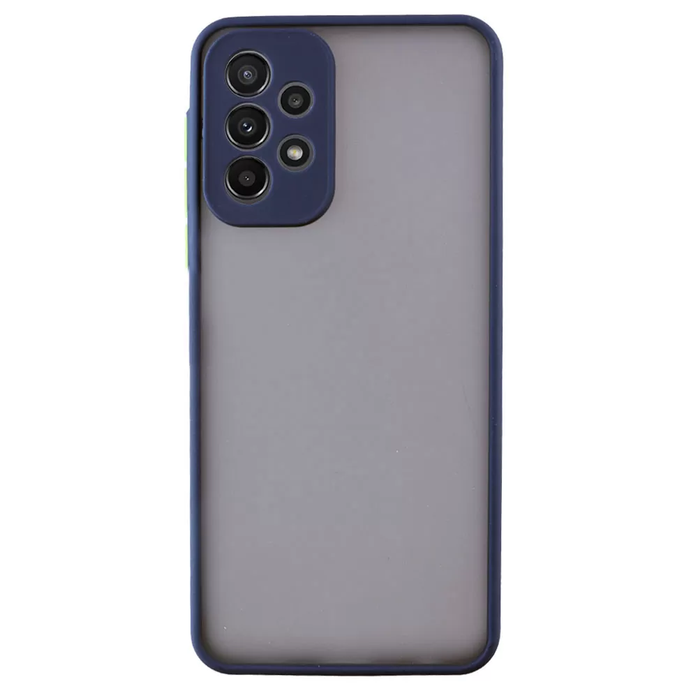 LIME HARDSHELL FUSION ΘΗΚΗ SAMSUNG A53 5G A536 6.5in  FULL CAMERA PROTECTION BLUE WITH YELLOW KEYS - Image 6