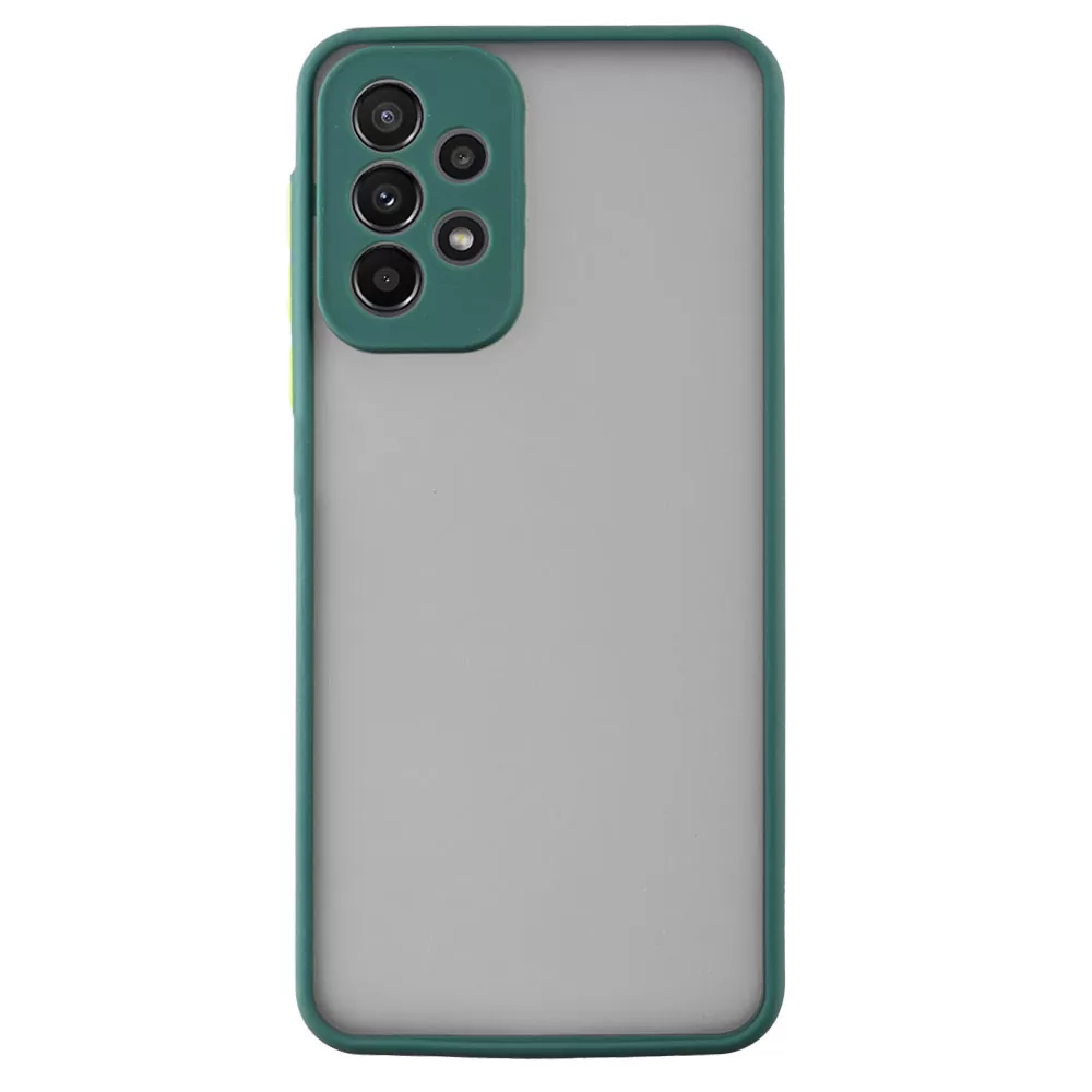 LIME HARDSHELL FUSION ΘΗΚΗ SAMSUNG A53 5G A536 6.5in  FULL CAMERA PROTECTION GREEN WITH YELLOW KEYS - Image 6