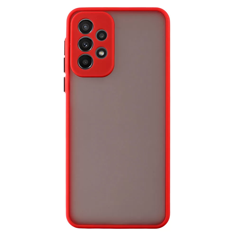 LIME HARDSHELL FUSION ΘΗΚΗ SAMSUNG A53 5G A536 6.5in  FULL CAMERA PROTECTION RED WITH BLACK KEYS - Image 6
