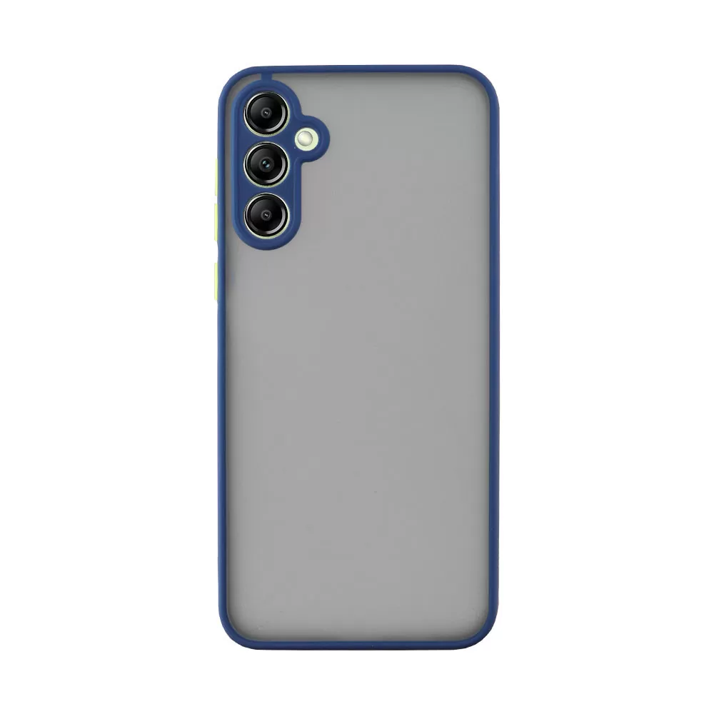 LIME HARDSHELL FUSION ΘΗΚΗ SAMSUNG A54 5G A546 6.4in  FULL CAMERA PROTECTION BLUE WITH YELLOW KEYS - Image 6