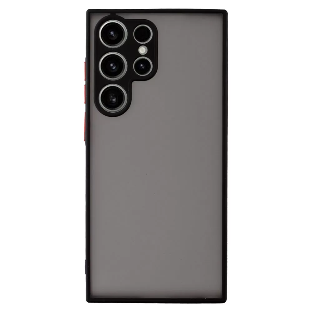 LIME HARDSHELL FUSION ΘΗΚΗ SAMSUNG S23 ULTRA 5G S918 6.8in  FULL CAMERA PROTECTION BLACK WITH RED KEYS - Image 6