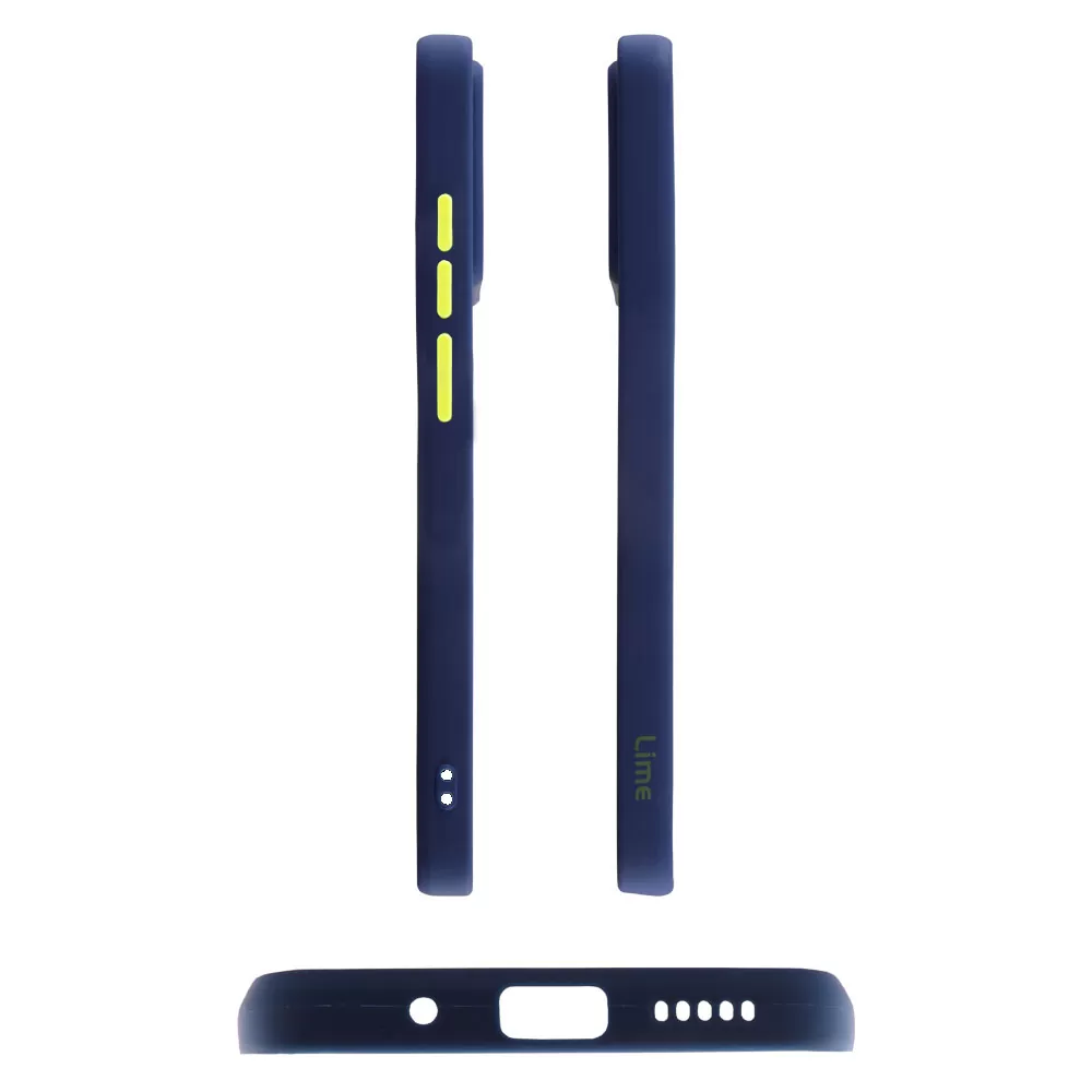LIME HARDSHELL FUSION ΘΗΚΗ XIAOMI REDMI 10C/REDMI 10 POWER 6.71in  FULL CAMERA PROTECTION BLUE WITH YELLOW KEYS - Image 5