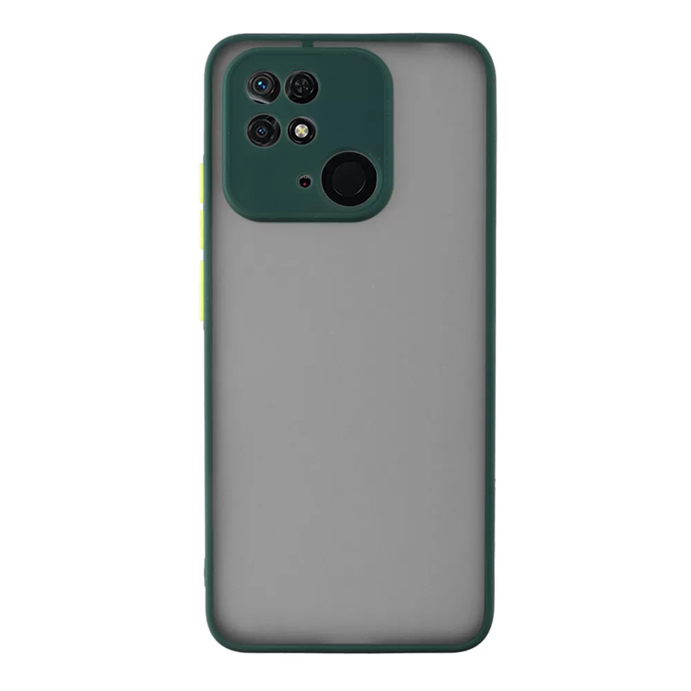 LIME HARDSHELL FUSION ΘΗΚΗ XIAOMI REDMI 10C/REDMI 10 POWER 6.71in  FULL CAMERA PROTECTION GREEN WITH YELLOW KEYS - Image 6