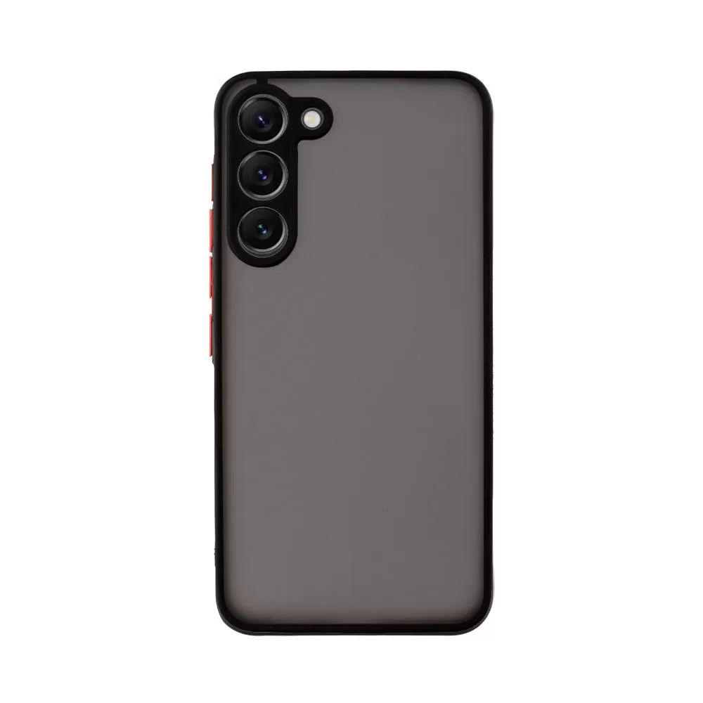 LIME HARDSHELL FUSION ΘΗΚΗ SAMSUNG S23 5G S911 6.1in  FULL CAMERA PROTECTION BLACK WITH RED KEYS - Image 6