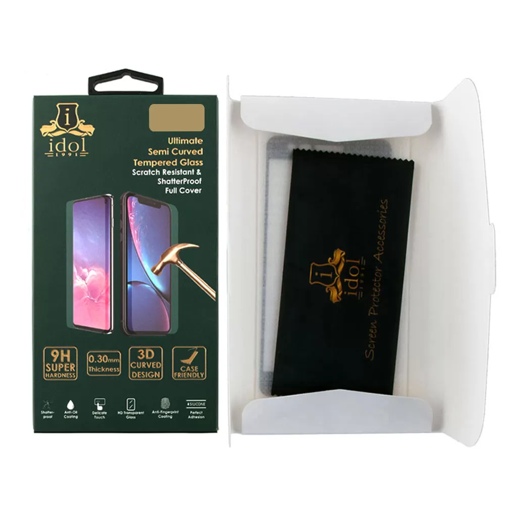 IDOL 1991 GLAMOUR TEMPERED GLASS VIVO X80 PRO 5G 6.78in 9H 0.30mm FULL COVER 3D EDGE FINGER UNLOCK BLACK - Image 4