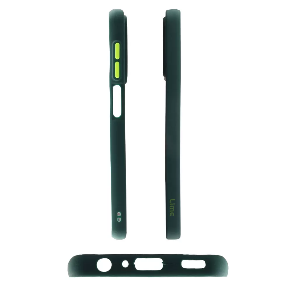 LIME HARDSHELL FUSION ΘΗΚΗ SAMSUNG A04 A045/M13 5G M136 6.5in  FULL CAMERA PROTECTION GREEN WITH YELLOW KEYS - Image 5