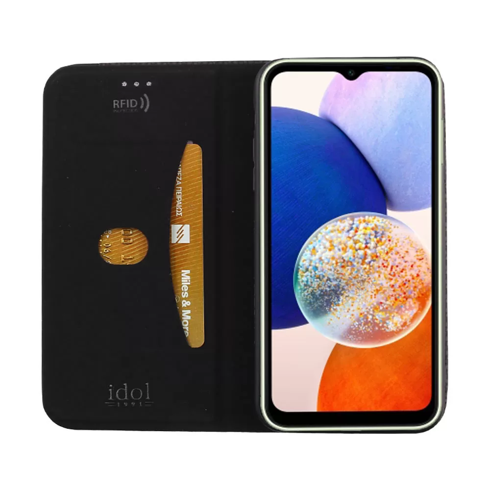 IDOL 1991 ELITE ΘΗΚΗ SAMSUNG A14 4G A145/A14 5G A146 6.6in  ANTI-RFID BOOK STAND BLACK - Image 5